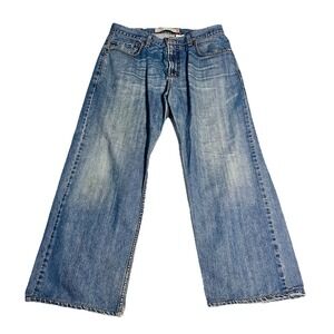 Vintage Y2 K Levis Jeans Mens 34x32 (Fits 34x30) 569 Baggy Loose Straight Frayed